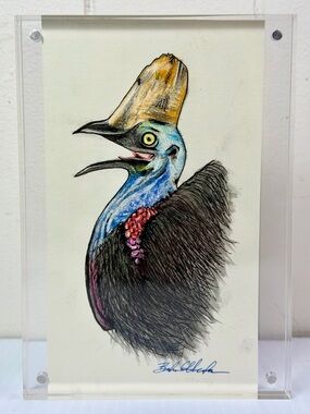 The Cassowary - Signed Original Bird Art